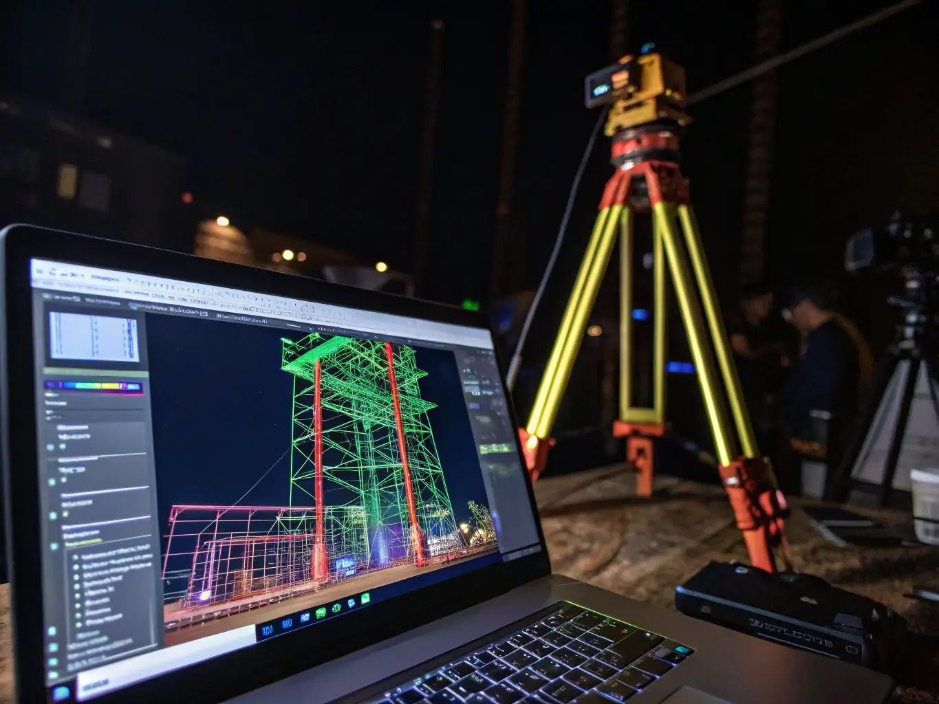 A digital rendering showcasing the process of creating a 3D model of a historical building in Southern Gaul, highlighting the use of advanced technology in preservation efforts.